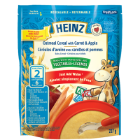 亨氏宝贝 牛奶燕麦片含胡萝卜和苹果（二阶段） 227克